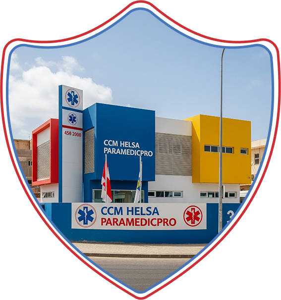Paramédica ajudando